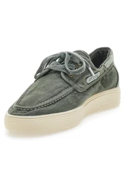 Scarpe Stringate Verdi con Tomaia in Tela WRANGLER 20251033