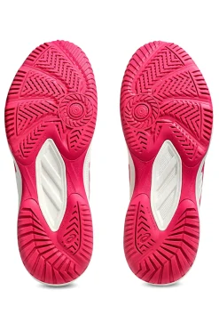 Scarpe Tennis Padel bianche con dettagli rosa leggere e traspiranti Asics COURT SLIDE 4