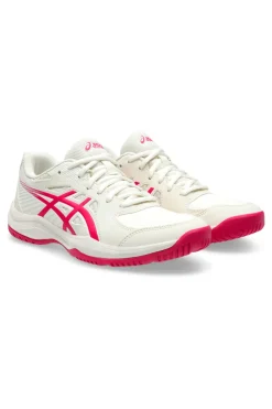 Scarpe Tennis Padel bianche con dettagli rosa leggere e traspiranti Asics COURT SLIDE 4