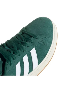 Scarpe verde bosco in pelle con strisce bianche Adidas Grand Court Base 00s