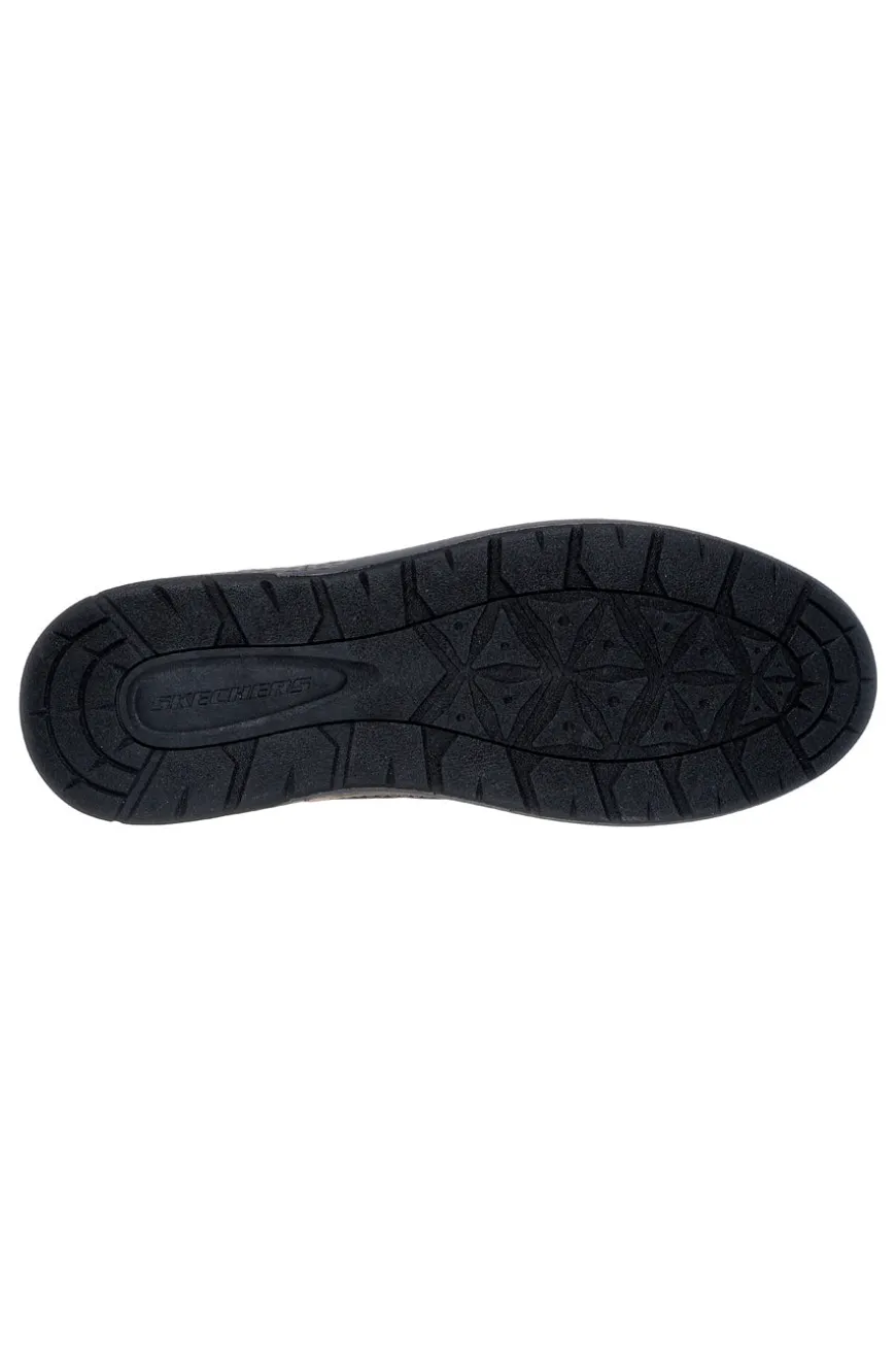 Scarponcini neri impermeabili con memory foam Skechers Garlan Deno