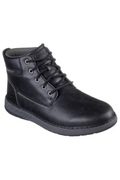 Scarponcini neri impermeabili con memory foam Skechers Garlan Deno