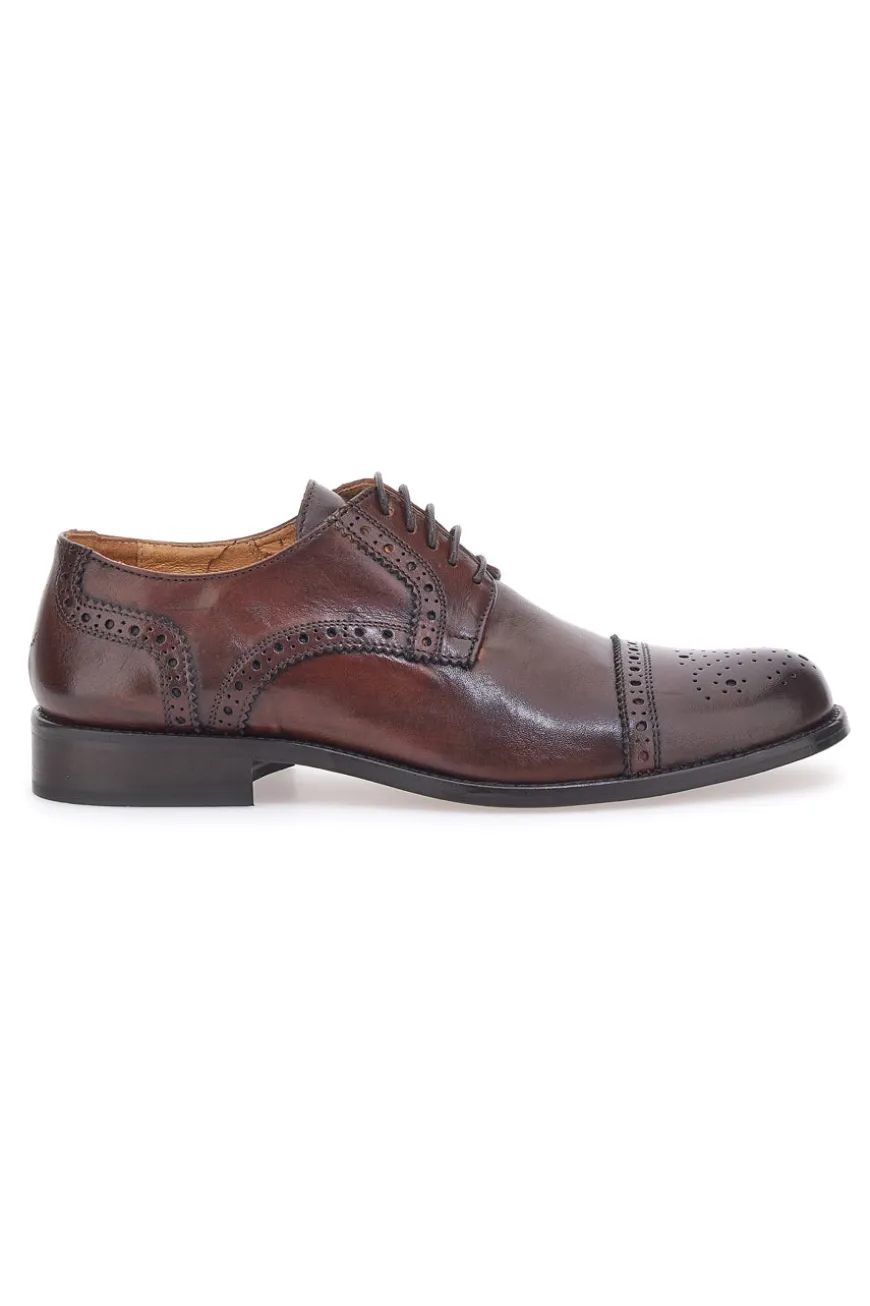 Schnürschuhe Echtleder Holz Pittarello Plus 611