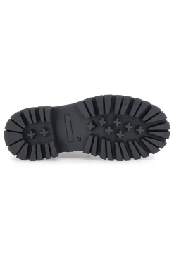 Schwarze Amphibien aus echtem Leder Black Shoot 20605
