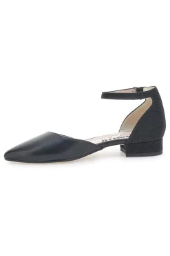 Schwarze Ballerinas mit Fesselriemchen PITTARELLO GLAM 2885