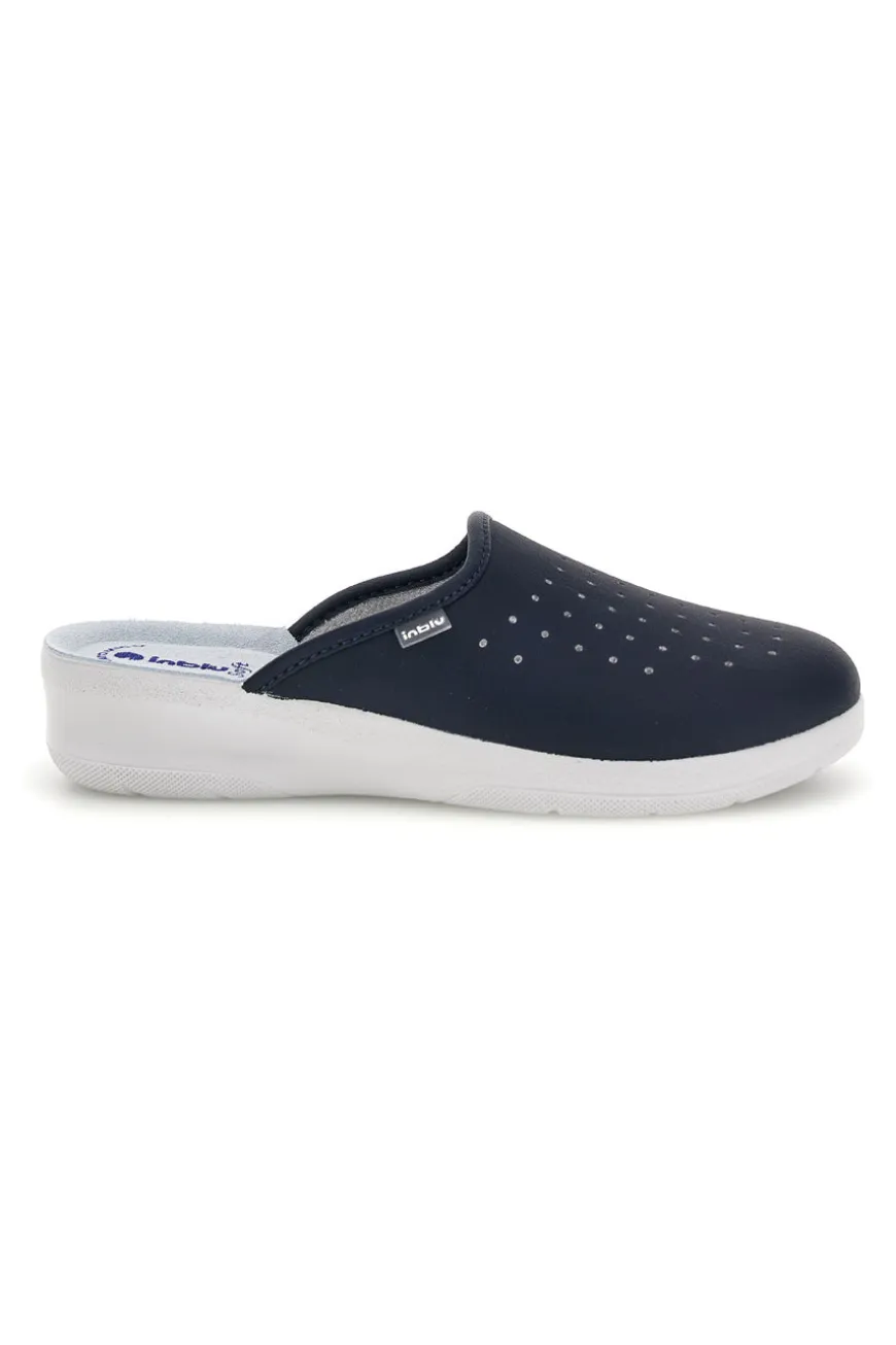 Schwarze Berufsslipper mit anatomischem Fußbett Inblu 5033