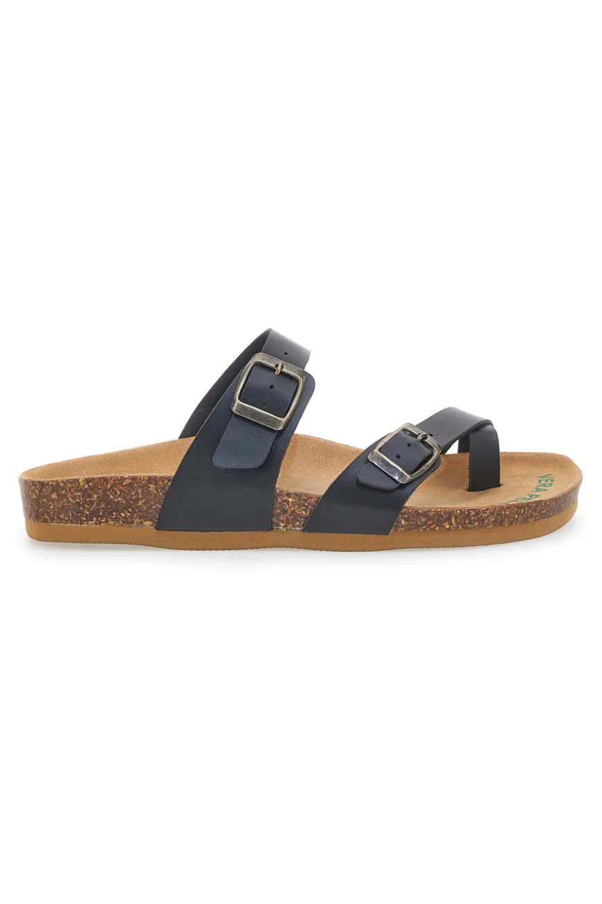 Schwarze Bio Up Flip Flops Hausschuhe 26410