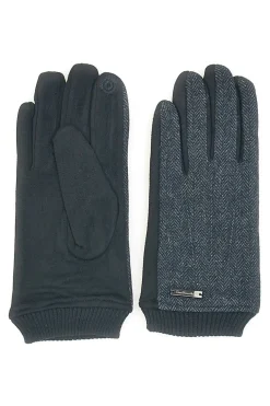 Schwarze Handschuhe mit Manschetten Gianmarco Venturi 33026