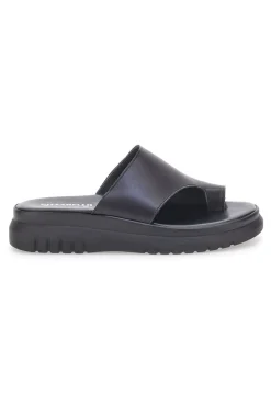 Schwarze Hausschuhe mit hoher Sohle und breitem Band Pittarello Love 32441926