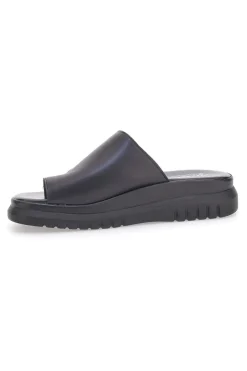 Schwarze Hausschuhe mit hoher Sohle und breitem Band Pittarello Love 32441926