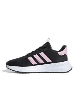 Schwarze Laufschuhe mit rosa Streifen aus atmungsaktivem Mesh Adidas X_PLRPATH