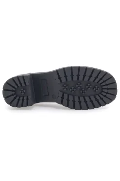 Schwarze Mokassins mit Absatz Energy 132