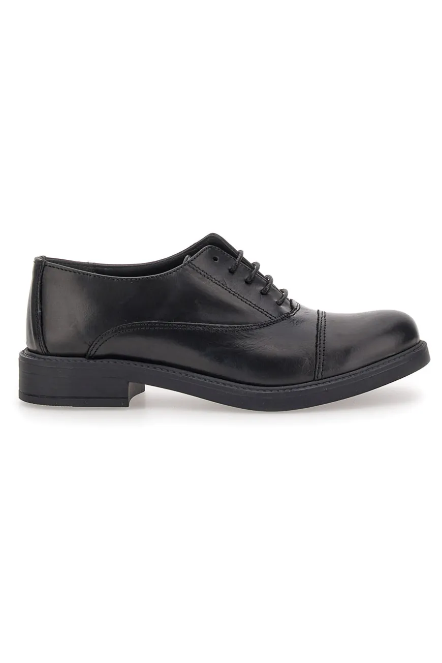 Schwarze Schnürschuhe aus echtem Leder PITTARELLO ELITE 73