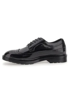 Schwarze Schnürschuhe mit Duilio Gian Marco Venturi-Dekoration