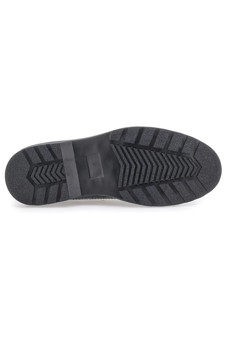 Schwarze Schnürschuhe mit Duilio Gian Marco Venturi-Dekoration