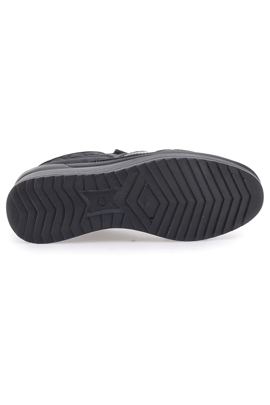 Schwarze Schnürschuhe mit Plateau MIO TEMPO 724072