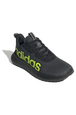Schwarze Schuhe mit Mesh-Obermaterial und kontrastierendem Logo Adidas Kaptir Base