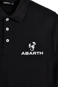 Schwarzes Kurzarm-Poloshirt Abarth AH24SS152