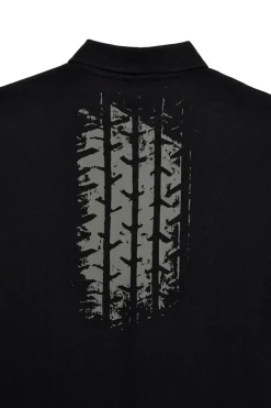 Schwarzes Kurzarm-Poloshirt Abarth AH24SS152
