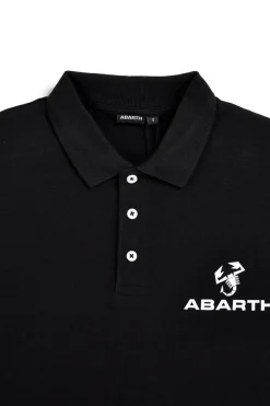 Schwarzes Kurzarm-Poloshirt Abarth AH24SS152