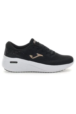Schwarze Sneakers mit goldenen Details Joma C Dama Lady 2501