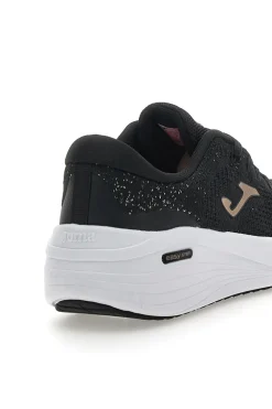 Schwarze Sneakers mit goldenen Details Joma C Dama Lady 2501