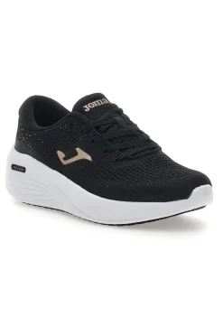 Schwarze Sneakers mit goldenen Details Joma C Dama Lady 2501