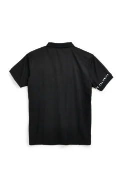 Schwarzes Polyester-Poloshirt No limits MAPS003S26