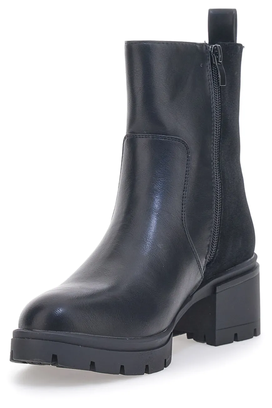 Schwarze Stiefeletten mit Absatz GMV 296