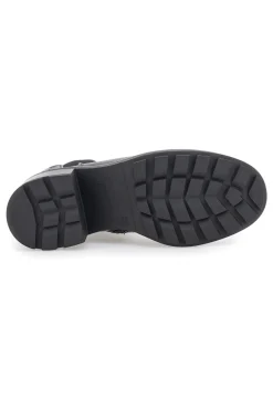 Schwarze Stiefeletten mit breitem Absatz und elastischen Einsätzen Pittarello Kapsel BT24286006