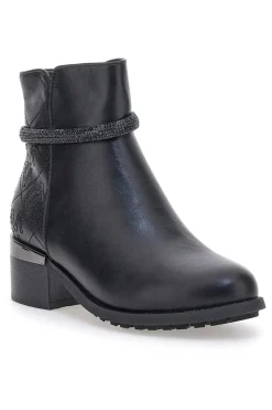 Schwarze Stiefeletten mit mittlerem Absatz GIAN MARCO VENTURI TR0305
