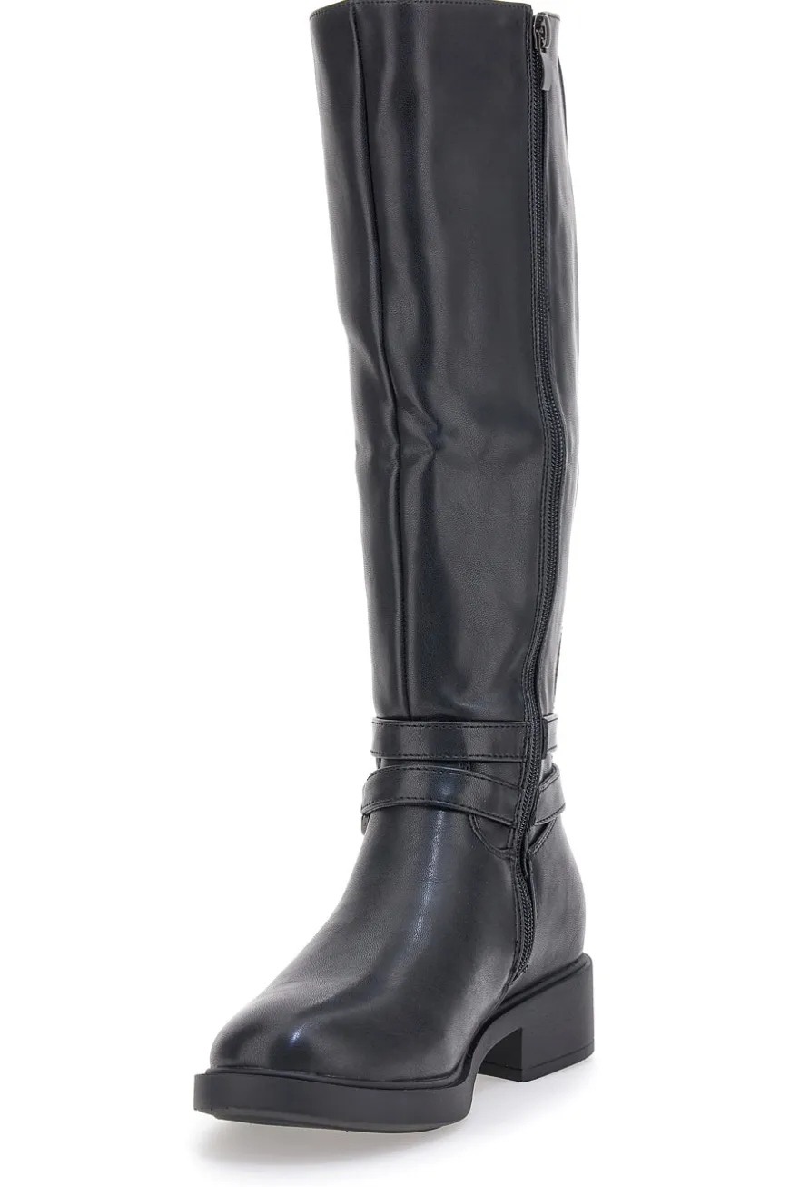 Schwarze Stiefel mit Schelle Energy 295