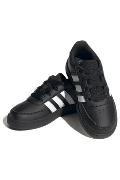Schwarze Turnschuhe mit weißen Streifen Adidas Breaknet 2.0