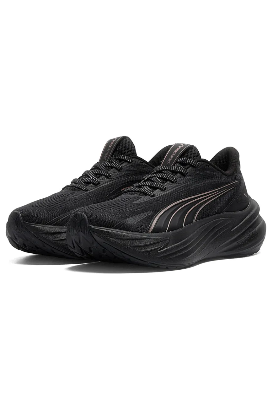 Schwarz gepolsterte Laufschuhe Puma Maxima Pro