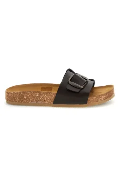 Schwarz Hausschuhe mit Schnalle Pittarello tierra 335A1100SR
