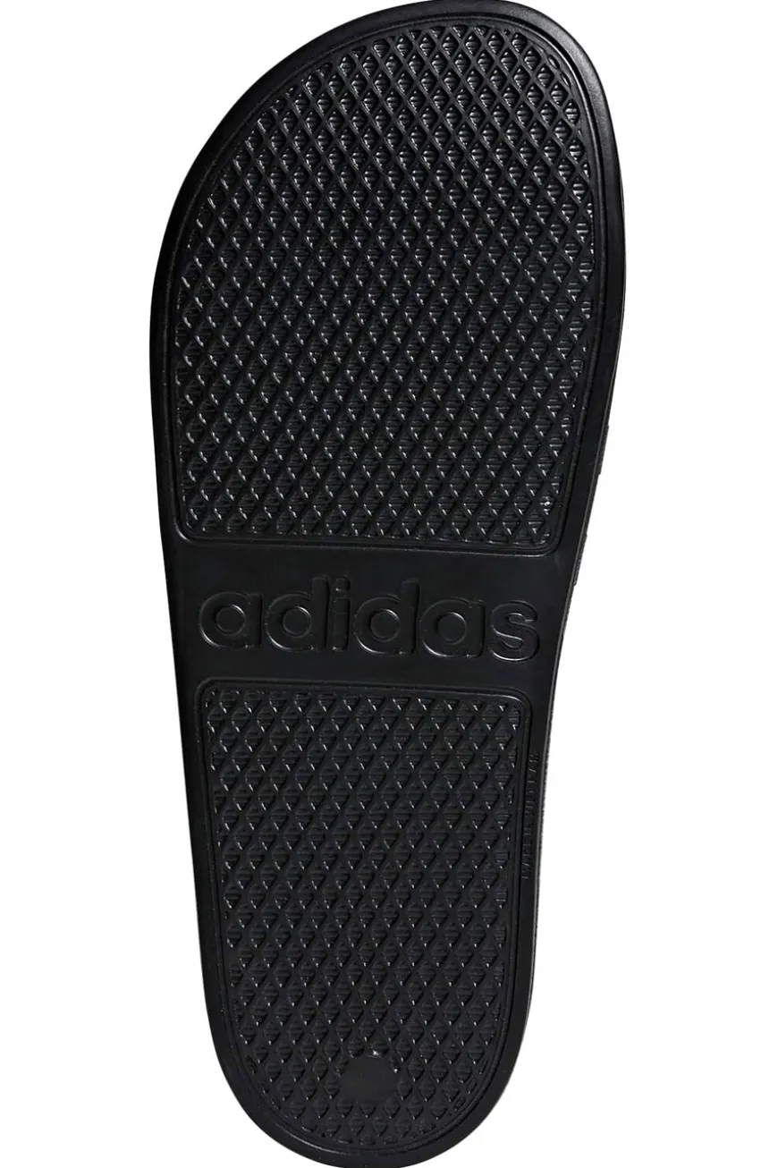 Schwarz-weiße Adidas Adilette Aqua Hausschuhe