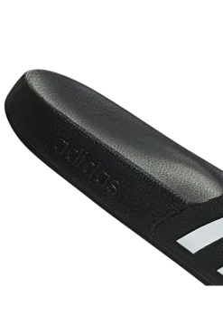 Schwarz-weiße Adidas Adilette Aqua Hausschuhe