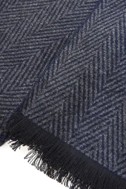 Sciarpa blu fantasia spigata calda Roncato 46,003,02