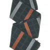 Sciarpa in viscosa nera a quadri con righe RONCATO 46,003,06