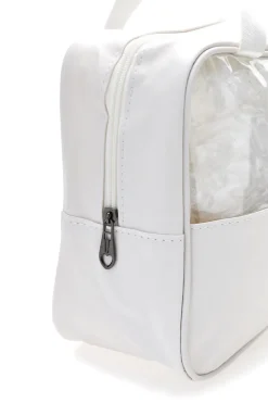 Set beauty bianco con inserti trasparenti Coveri BERNA 099