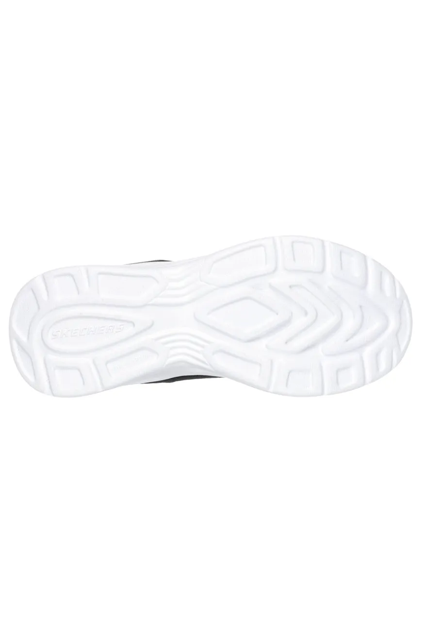 Skechers Dynamic Swift Tread schwarze Turnschuhe mit Riss