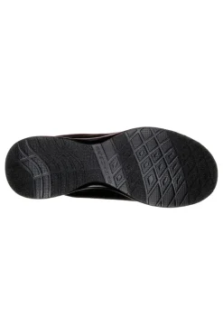 Skechers Dynamight Herren-Sneaker zum Hineinschlüpfen aus Mesh, schwarz, mit Memory-Schaum-Einlegesohlen