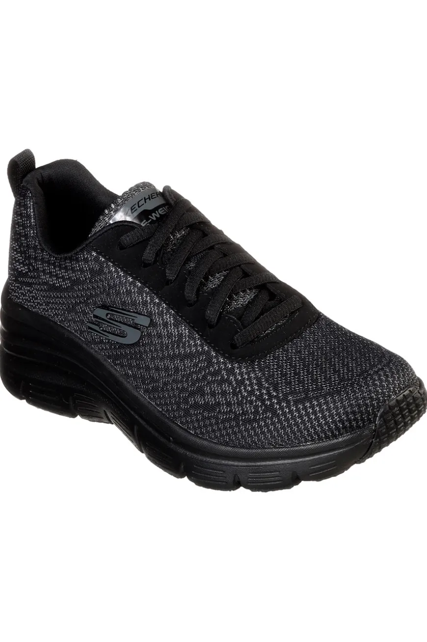 Skechers – Fashion Fit – Schwarze Sneaker „Bold Boundaries“