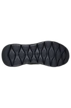 Skechers GO WALK FLEX SMOOTH MOTION – flexible schwarze Slip-On-Sneaker