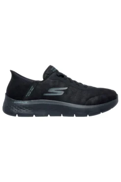 Skechers GO WALK FLEX SMOOTH MOTION – flexible schwarze Slip-On-Sneaker