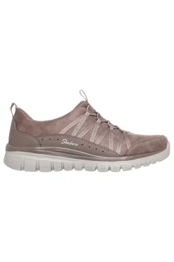 Skechers Graceful Cozy Hug – waschbare Sneaker aus veganem Memory-Schaum in Taupe