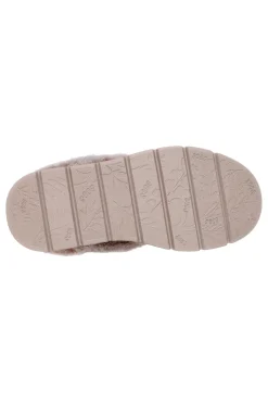 Skechers – Keepsakes Lite – Cozy Blend – Hausschuhe in Beige mit Kunstfellfutter