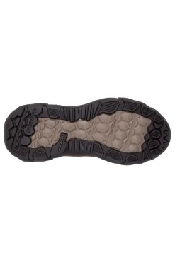 Skechers – Santoro Hopkins – Braune Slip-On-Stiefeletten aus Leder