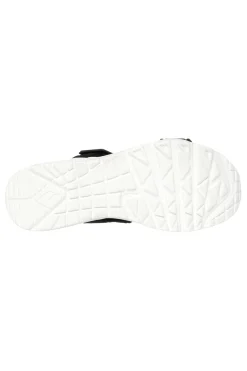 Skechers Uno – Summer Stand2 Vegane schwarze Sandalen mit Klettverschluss