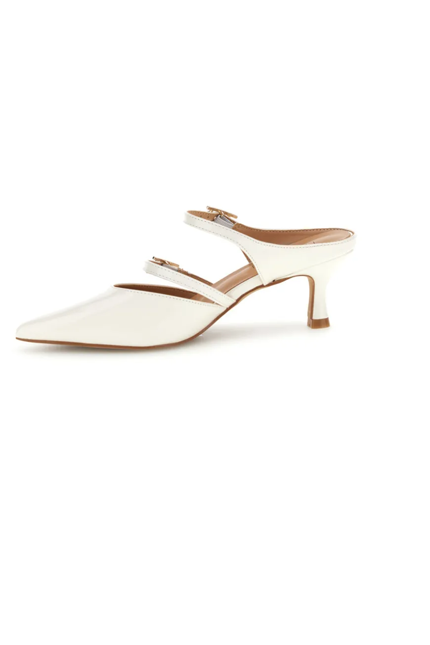 Slingback Bianche con punta affusolata Mon Dieu 9447Q7
